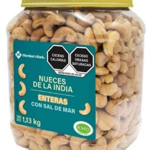 NUECES DE LA INDIA CON SAL DE MAR 1.13 KG MEMBER'S MARK