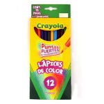 LAPICES DE COLORES CRAYOLA LARGOS CON 12 PIEZAS