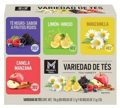PACK TES MEMBERS MARK VARIOS SABORES 120 PZAS