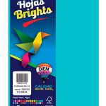 PAPEL BRIGHT TAMAÑO CARTA TURQUESA 14 CON 100 HOJAS