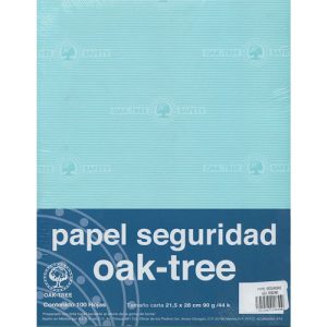 PAPEL SEGURIDAD CARTA AZUL OSCURO PAQUERE CON 100 HOJAS