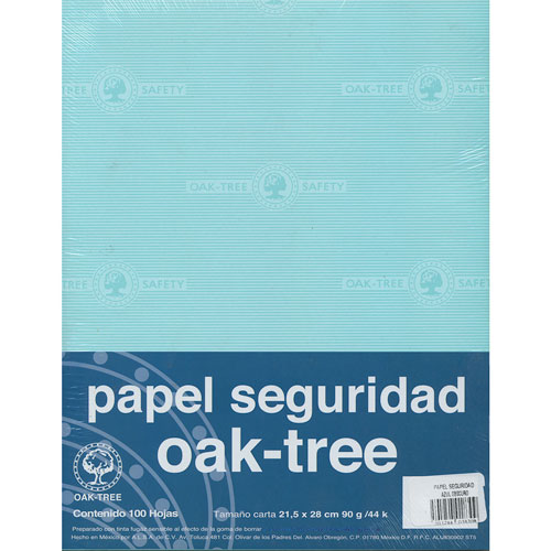 PAPEL SEGURIDAD CARTA AZUL OSCURO PAQUERE CON 100 HOJAS