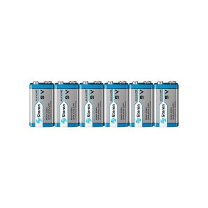 PILAS ALCALINAS DE 9V PAQUETE CON 6 PIEZAS BAT-9V/6
