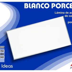 PIZARRON BLANCO PORCELANIZADO 0.90 X 1.20 MT