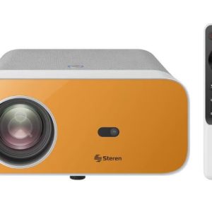 PROYECTOR STEREN PRO-4000 LED, 1920X1080 FULL HD, 300 LÚMENES ANSI, INALÁMBRICO