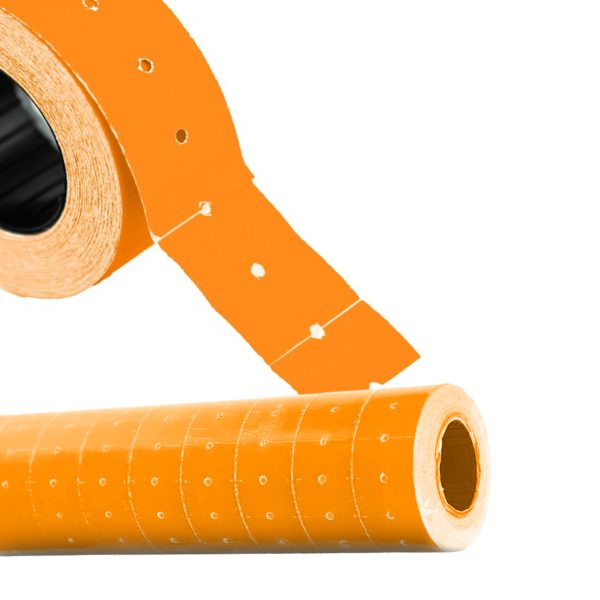 ROLLO DE ETIQUETA BARRILITO 22X12MM NARANJA ET2212N CON 550 ETIQUETAS
