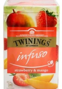 TE INFUSIÓN TWININGS DE FRESA Y MANGO 20 SOBRES DE 2 G
