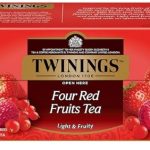 TE NEGRO TWININGS 4 FRUTAS ROJAS 25 SOBRES DE 2 G