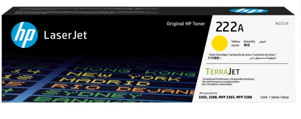 TONER HP 222A W2222A AMARILLO 1200 PAGINAS