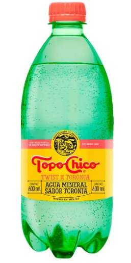 AGUA MINERAL TOPO CHICO TWIST TORONJA 600 ML