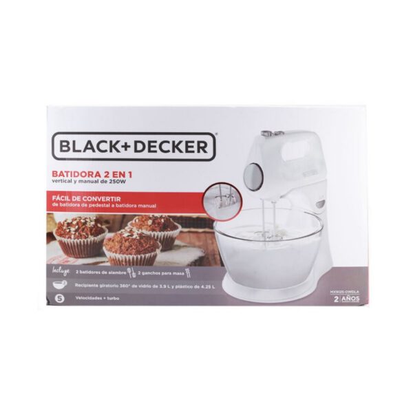 BATIDORA DE PEDESTAL BLACK DECKER 2 EN 1