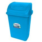 CESTO DE BASURA 65 LITROS TAPA DE BALANCIN AZUL 8187AZ