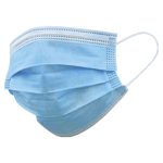 CUBREBOCAS TERMOSELLADO TRICAPA AZUL PAQUETE CON 50 PZS