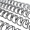ESPIRAL TWIN LOOP METALICO NEGRO 1/4 PULGADAS PASO 3:1CON 100 PZS