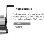 MAQUINA ENGARGOLADORA GBC KOMBO BASIC MX0016