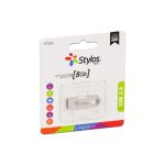 MEMORIA STYLOS 8GB USB 2.0 PLATA