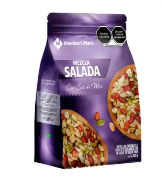 MEZCLA SALADA MEMBER'S MARK DE CACAHUATES Y SEMILLAS 850 G
