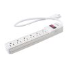MULTICONTACTO CON SUPRESOR DE 270 PICOS SURTEK NEMA 5-15P NEMA 5- 5P BLANCO 6 SALIDAS