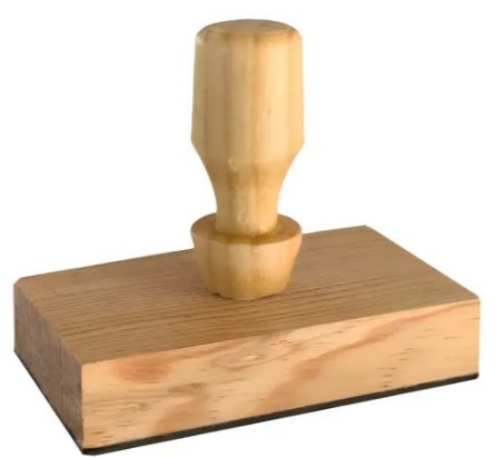 SELLO DE MADERA PERSONALIZADO 6 CM X 4 CM