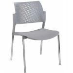 SILLA FIJA DE VISITAS ITALY KYOS PLASTIC GRIS