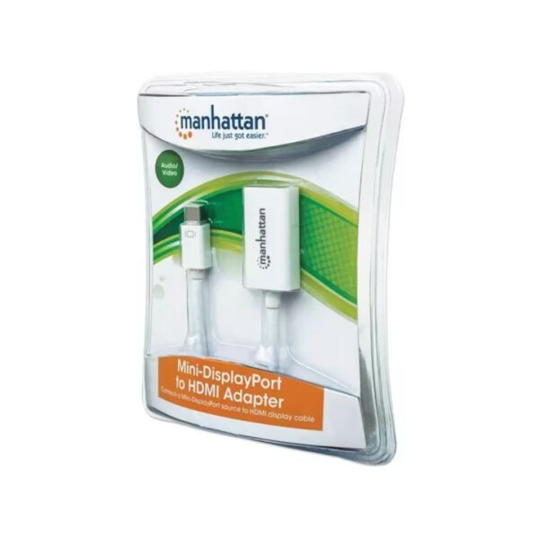 ADAPTADOR-MINI-MANHATTAN-DISPLAYPORT-151399-BLANCO-HDMI-HEMBRA-HDMI-MACHO_A036-132_1 ADAPTADOR MINI MANHATTAN DISPLAYPORT 151399 BLANCO HDMI HEMBRA HDMI MACHO
