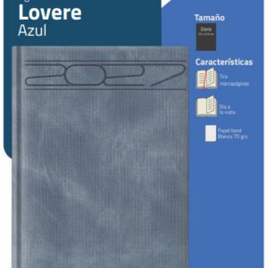 AGENDA DIARIA 2027 FORTEC LOVERE COLOR AZUL AD-5084