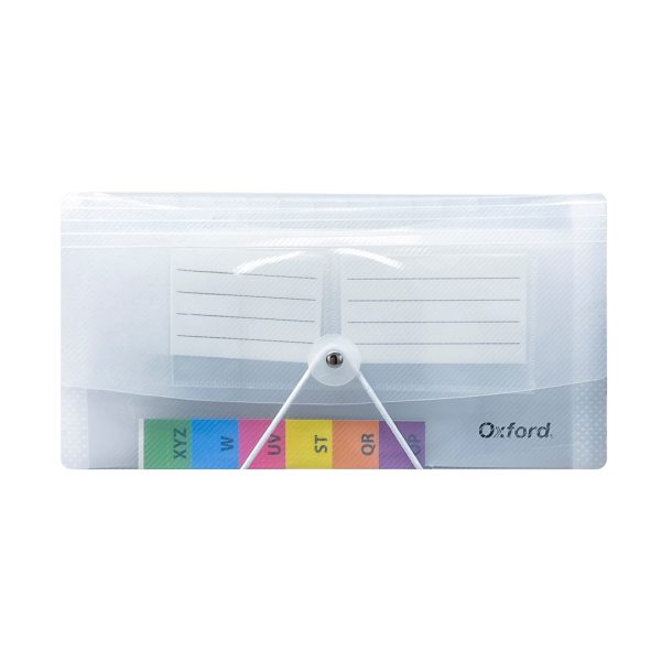 ARCHIVERO-EXPANDIBLE-OXFORD-F159B-BLANCO-TRASLUCIDO-26-X-13-5-CM-TAMANO-CHEQUERA-CON-HILO-13-DIVISI_A075-076_3 ARCHIVERO EXPANDIBLE OXFORD F159B BLANCO TRASLUCIDO 26 X 13.5 CM TAMAÑO CHEQUERA CON HILO 13 DIVISI