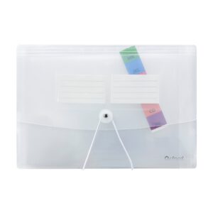 ARCHIVERO EXPANDIBLE OXFORD F960B BLANCO TRASLUCIDO CARTA HORIZONTAL CON HILO 13 DIVISIONES