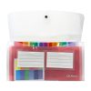ARCHIVERO EXPANDIBLE OXFORD F961 ARCOIRIS 26 X 13.5 CM TAMAÑO CHEQUERA CON HILO 13 DIVISIONES
