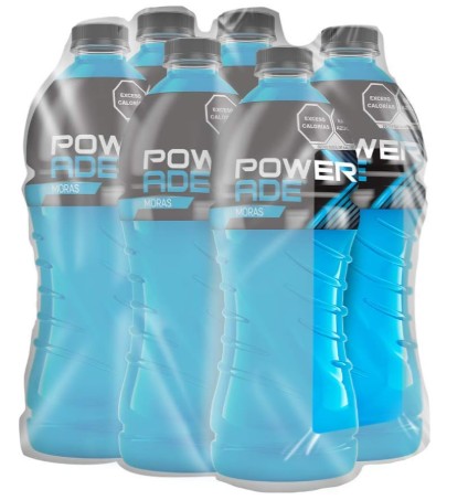 BEBIDA POWERADE MORA AZUL 1 L PACK CON 6 PIEZAS