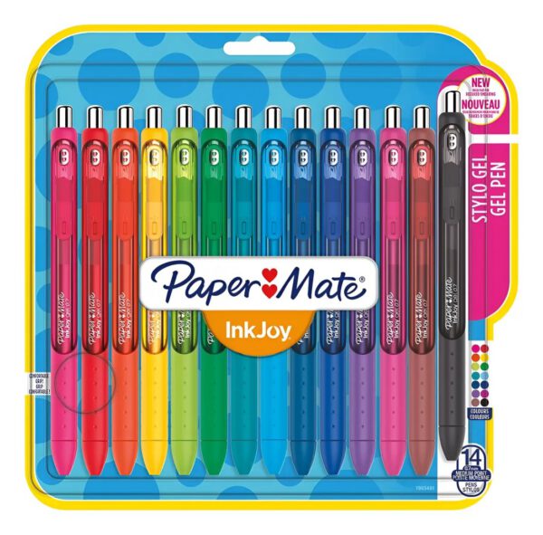 BOLIGRAFO DE GEL PAPERMATE INKJOY PUNTO MEDIANO 14 PIEZAS