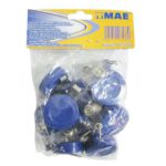 BROCHE YOYO PARA GAFETE AZUL PAQUETE CON 10 PIEZAS