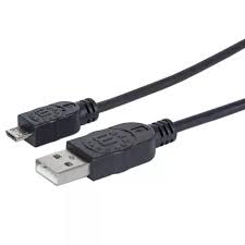 CABLE USB A MICRO USB 2 0 MANHATTAN ALTA VELOCIDAD 1METRO NEGRO