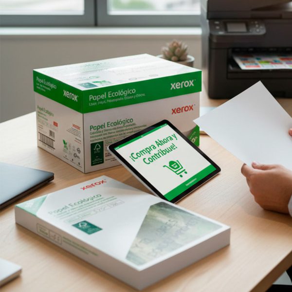 PAPEL XEROX RECICLADO 93% BLANCURA ECOLOGICO 75 G