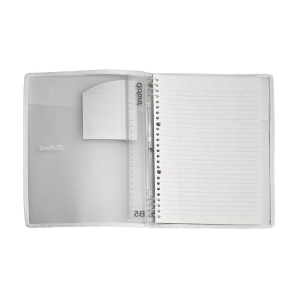 CUADERNO-RELLENABLE-OXFORD-F928-BLANCO-TRASLUCIDO-TAMANO-B5-RAYA_C311-024_2 CUADERNO RELLENABLE OXFORD F928 BLANCO TRASLUCIDO TAMAÑO B5 RAYA