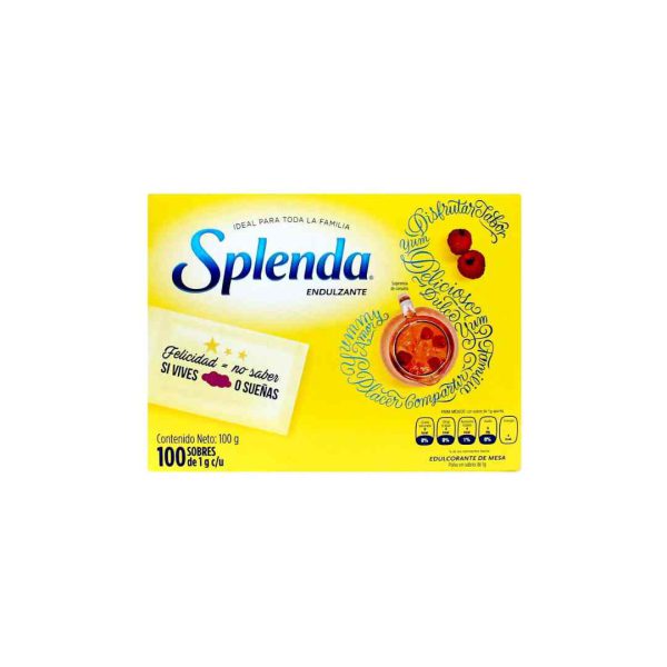 ENDULZANTE SPLENDA CAJA CON 100 SOBRES