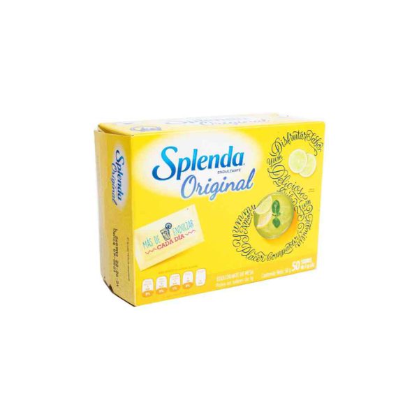 ENDULZANTE SPLENDA CAJA CON 50 SOBRES