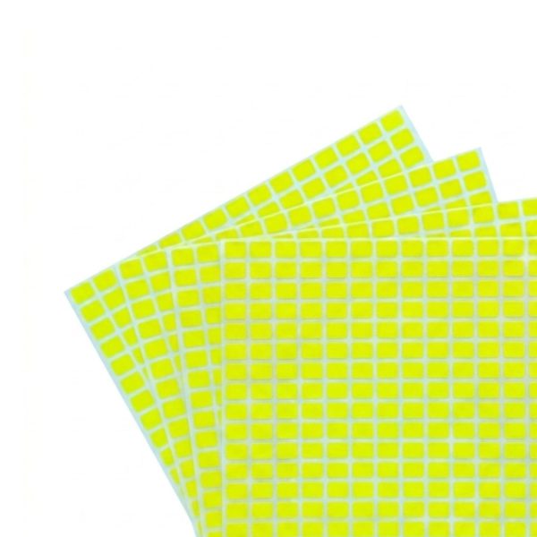 ETIQUETA ADHESIVA LESA NUMERO 1 FLUORESCENTE 5 PAQUETES CON 12 HOJAS