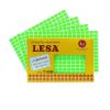 ETIQUETA ADHESIVA LESA NUMERO 1 FLUORESCENTE 5 PAQUETES CON 12 HOJAS