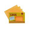 ETIQUETA ADHESIVA LESA NUMERO 1 FLUORESCENTE 5 PAQUETES CON 12 HOJAS