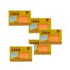 ETIQUETA ADHESIVA LESA NUMERO 1 FLUORESCENTE 5 PAQUETES CON 12 HOJAS