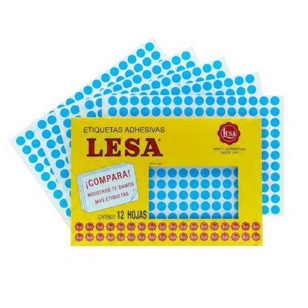 ETIQUETA-ADHESIVA-LESA-NUMERO-10-AZUL-FLUORESCENTE-11-MM-REDONDA-PAQUETE-CON-5-SOBRES_E130-432_1-1 ETIQUETA ADHESIVA LESA NUMERO 10 FLUORESCENTE 5 PAQUETES CON 12 HOJAS