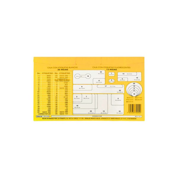 ETIQUETA-ADHESIVA-LESA-NUMERO-10-FLUORESCENTE-AMARILLO-5-PAQUETES-CON-12-HOJAS_E130-441_2 ETIQUETA ADHESIVA LESA NUMERO 10 FLUORESCENTE 5 PAQUETES CON 12 HOJAS