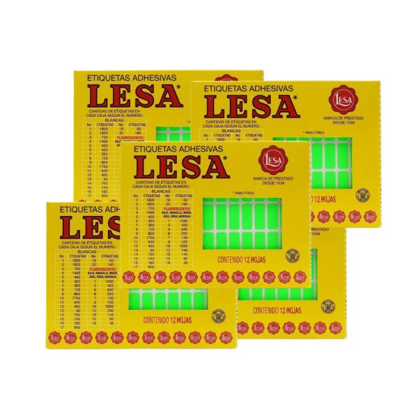 ETIQUETA-ADHESIVA-LESA-NUMERO-4-VERDE-FLUORESCENTE-20-X-8-MM-RECTANGULAR-PAQUETE-CON-5-SOBRES_E130-447_2 ETIQUETA ADHESIVA LESA NUMERO 4 FLUORESCENTE 20 X 8 MM PAQUETE CON 5 SOBRES