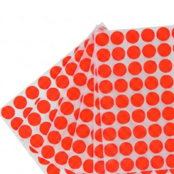 ETIQUETA ADHESIVA LESA NUMERO 9 FLUORESCENTE 5 PAQUETES CON 12 HOJAS