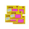 ETIQUETA ADHESIVA LESA NUMERO 9 FLUORESCENTE 5 PAQUETES CON 12 HOJAS