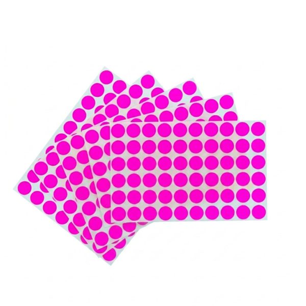 ETIQUETA ADHESIVA LESA NUMERO 9 FLUORESCENTE 5 PAQUETES CON 12 HOJAS