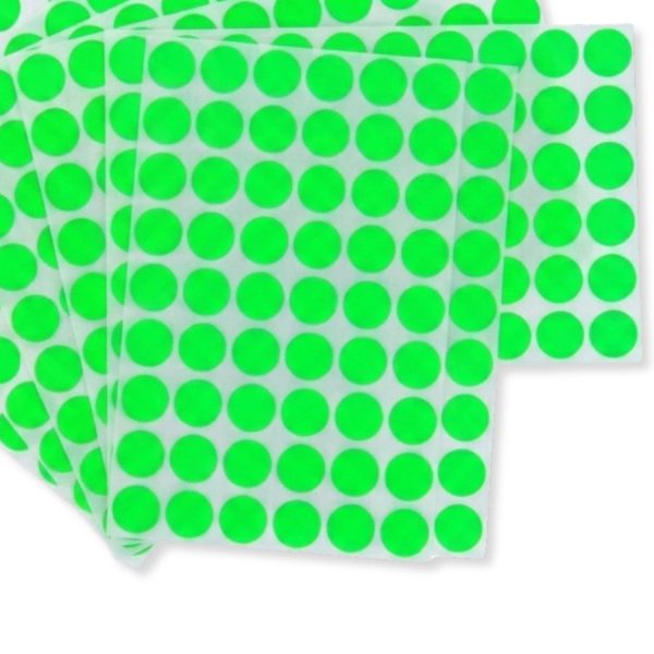 ETIQUETA ADHESIVA LESA NUMERO 9 FLUORESCENTE 5 PAQUETES CON 12 HOJAS