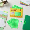 ETIQUETA ADHESIVA LESA NUMERO 9 FLUORESCENTE 5 PAQUETES CON 12 HOJAS