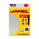 ETIQUETA DEL NUMERO 21 JANEL BLANCA 5 X 34 MM PAQUETE CON 2484 PIEZAS